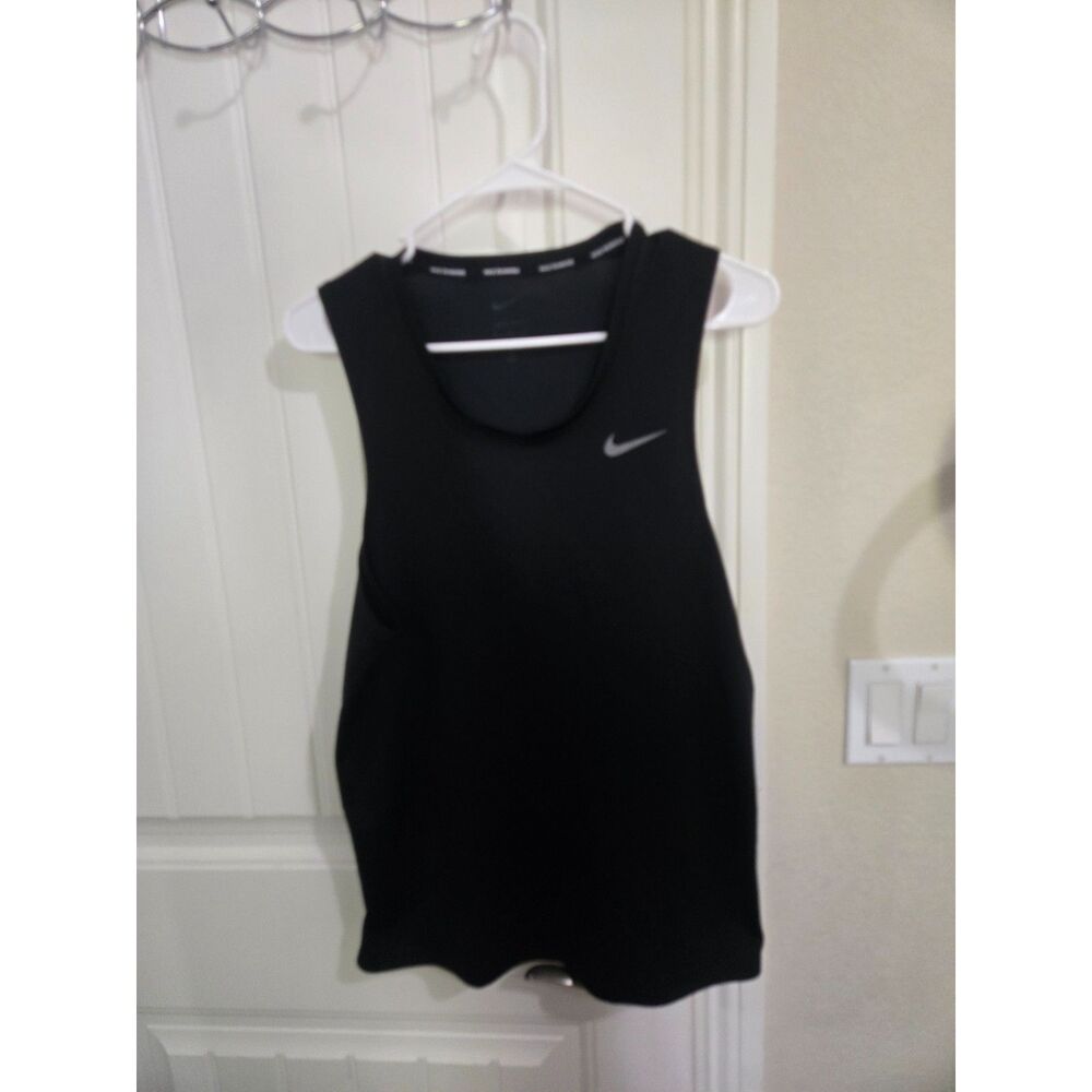 Nike Dri-FIT Men’s Large Black Running Tank Top Sleeveless Athletic Shirt